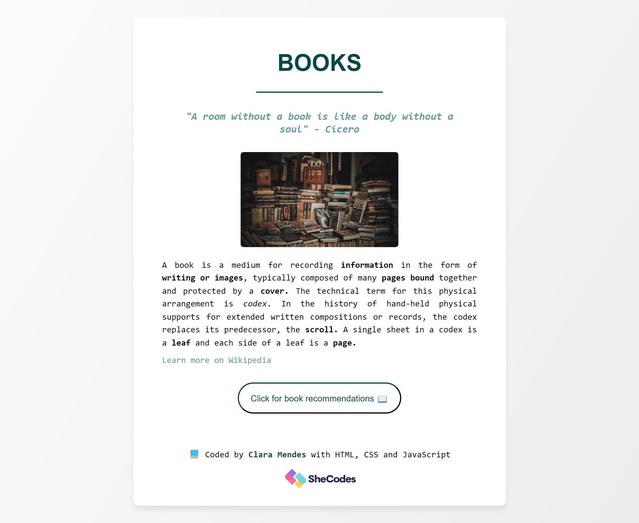 Books Website